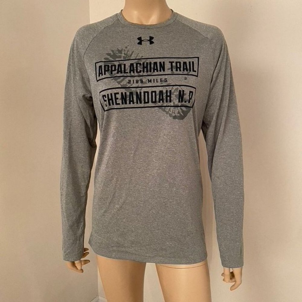 UNDER ARMOUR Long Sleeve Shirt / Small / Gray / $17
